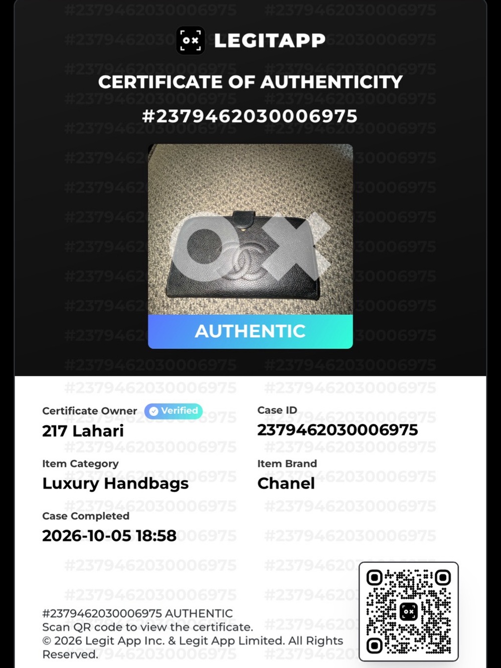Chanel Vintage Chanel Caviar Leather CC Logo Bifold Kisslock Long Wallet Vintage - Picture 15 of 15